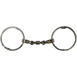 Jump'in Large Ring Gag Bit With Rollers