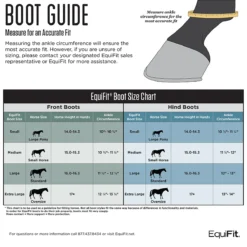 Equifit EXP3 Front Boot -Weatherbeeta Store 01703 EquiFit EXP3.Front .Boot Size.Guide
