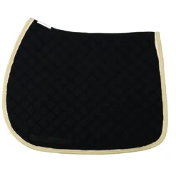 TuffRider Basic All Purpose Pad With Trim And Piping 31 TuffRider Basic All Purpose Pad With Trim And Piping -Weatherbeeta Store 100558 JPC TuffRider.Basic .AllPurpose.Saddle.Pad .Trim Piping Black.LightTan.Cream