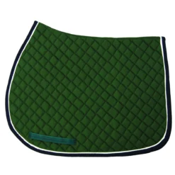 TuffRider Basic All Purpose Pad With Trim And Piping 30 TuffRider Basic All Purpose Pad With Trim And Piping -Weatherbeeta Store 100558 JPC TuffRider.Basic .AllPurpose.Saddle.Pad .Trim Piping Hunter.Navy .White