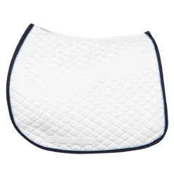 TuffRider Basic All Purpose Pad With Trim And Piping 20 TuffRider Basic All Purpose Pad With Trim And Piping -Weatherbeeta Store 100558 JPC TuffRider.Basic .AllPurpose.Saddle.Pad .Trim Piping White.Navy .LightBlue