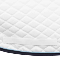 TuffRider Basic All Purpose Pad With Trim And Piping 22 TuffRider Basic All Purpose Pad With Trim And Piping -Weatherbeeta Store 100558 JPC TuffRider.Basic .AllPurpose.Saddle.Pad .Trim Piping White.Navy .LightBlue GirthStrap