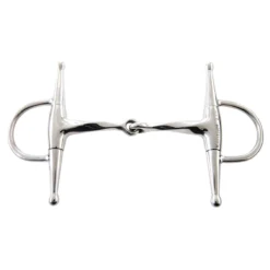 Weatherbeeta Korsteel Stainless Steel Slow Twist Full Cheek Eggbutt Snaffle Bit