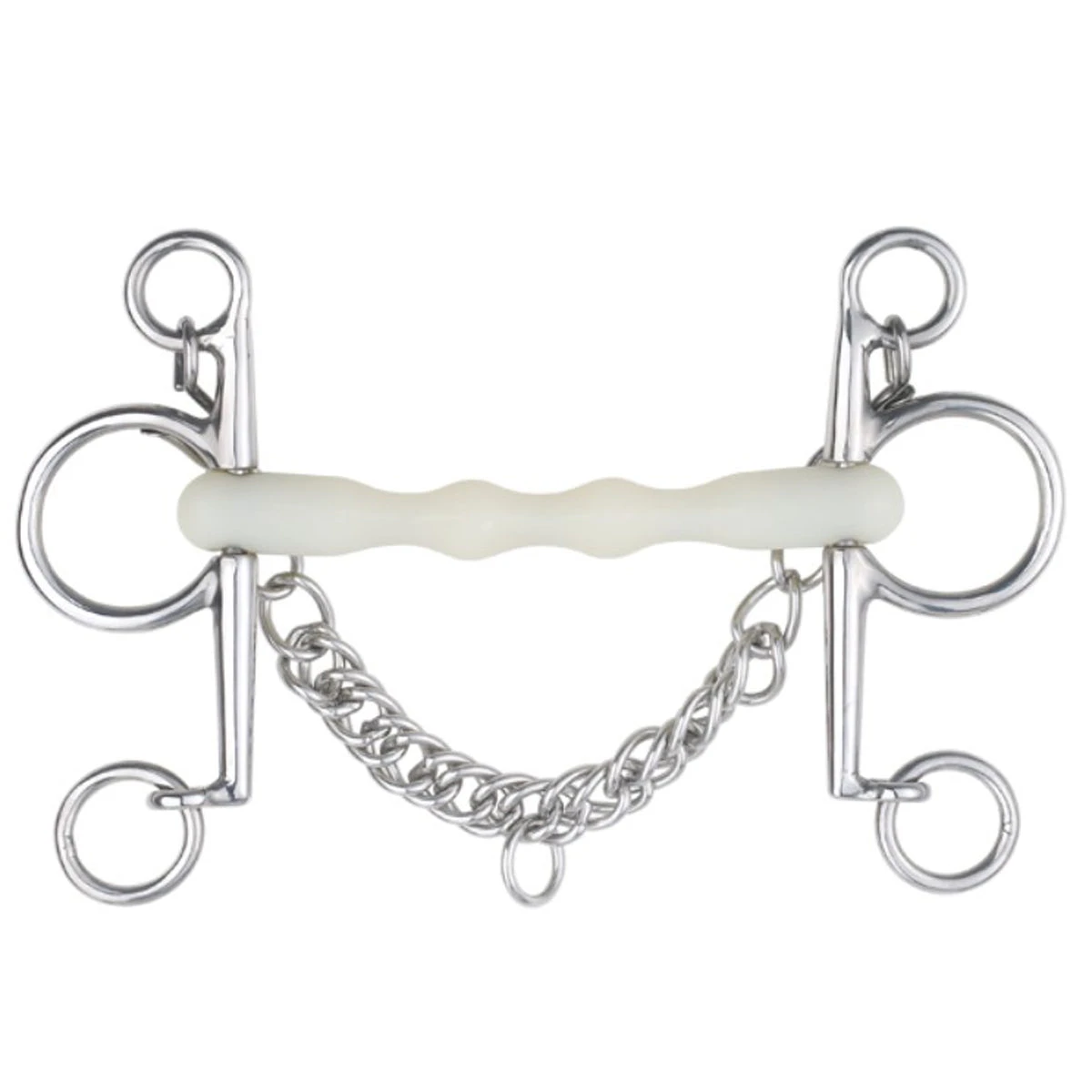 Happy Mouth Thin Shaped Mullen Mouth Pelham Bit 1 Happy Mouth Thin Shaped Mullen Mouth Pelham Bit