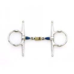 Centaur Blue Steel Full Cheek Double Jointed Mouth With Loose Brass Roller Disks