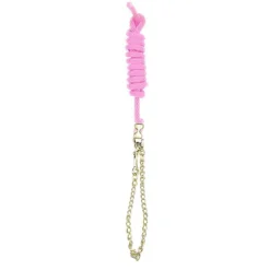 Perri's Nylon Lead With Chain -Weatherbeeta Store 490 Perris Nylon.Lead .with .Chain Hot.Pink