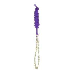 Perri's Nylon Lead With Chain -Weatherbeeta Store 490 Perris Nylon.Lead .with .Chain Purple