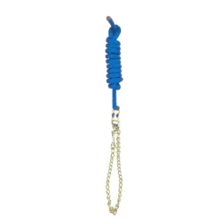 Perri's Nylon Lead With Chain -Weatherbeeta Store 490 Perris Nylon.Lead .with .Chain Royal.Blue