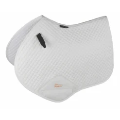 Arma Performance Suede Jumping Saddle Pads -Weatherbeeta Store 5263 Shires Arma.Suede .Jumping.Saddlecloth White