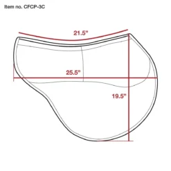 ECP Contoured Correction Eventing Pad -Weatherbeeta Store ECP contoured.correction.eventing.pad diagram