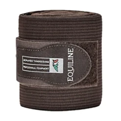 Equiline Fleece And Elastic Work Bandage Set -Weatherbeeta Store Equiline Work.Bandages Set.of .2 Brown 121md00063012