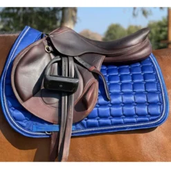 Halter Ego Satin Classic Saddle Pad 11 Halter Ego Satin Classic Saddle Pad -Weatherbeeta Store HEgo RYLBL JMP HalterEgo Satin.Classic.Quilted.Saddle.Pad .Jump Royal.Blue