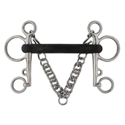 Stainless Steel Soft Rubber Pelham Bit