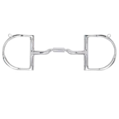 Myler Dee With Hooks With Stainless Steel Low Port Comfort Snaffle MB 04
