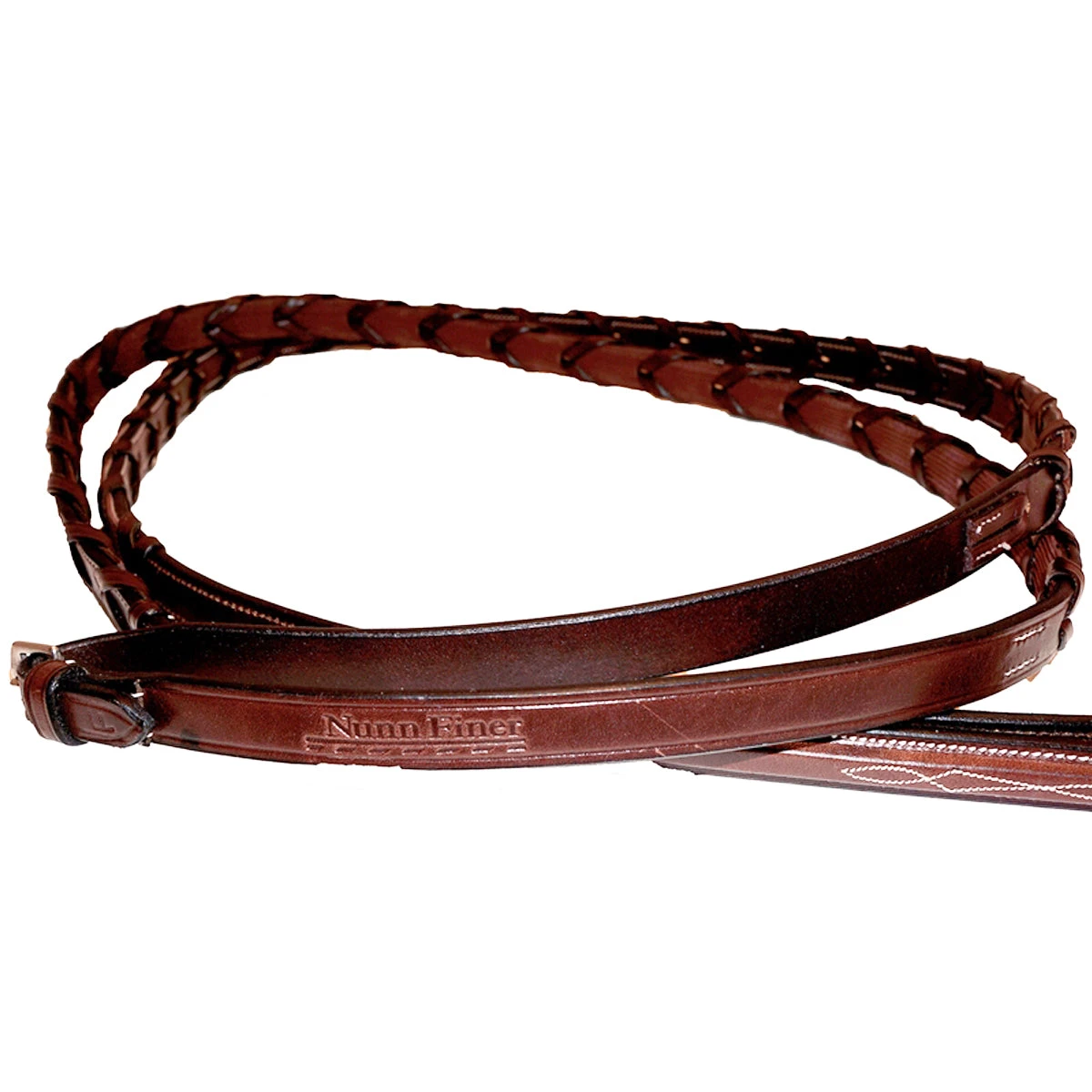 Nunn Finer Rubber Lined Laced Reins 1 Nunn Finer Rubber Lined Laced Reins