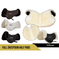 ThinLine Full Sheepskin Trifecta Half Pad -Weatherbeeta Store TL full.sheepskin.trifecta.half .pad details