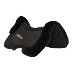 ThinLine Trifecta Half Pad With Sheepskin Rolls -Weatherbeeta Store ThinLine Trifecta black 23365.1587493857.1280.1280