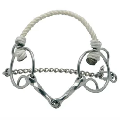 Metalab Single Joint Twisted Combination Bit With Rope Noseband