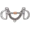 Stainless Steel 3-Piece Snaffle With Copper Roller Uxeter Kimberwick