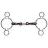 Shires Two Ring Sweet Iron Gag With Raised Ribs Bit