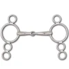 Toklat Snaffle 4-Ring Continental Gag- 6 1/2" Cheek