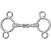 Toklat Hollow Mouth French Link 3-Ring Continental Gag Bit