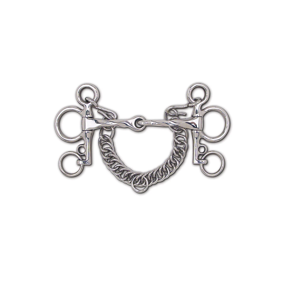 Toklat Stainless Steel Slow Twist Snaffle Tom Thumb Pelham - 3 3/4" Cheek 1 Toklat Stainless Steel Slow Twist Snaffle Tom Thumb Pelham - 3 3/4" Cheek