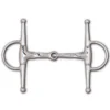 Toklat Stainless Steel Slow Twist Snaffle Full Cheek - 6 1/2" Cheek