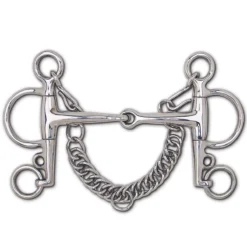 Toklat Stainless Steel Snaffle Eggbutt Pelham - 4 3/4" Cheek