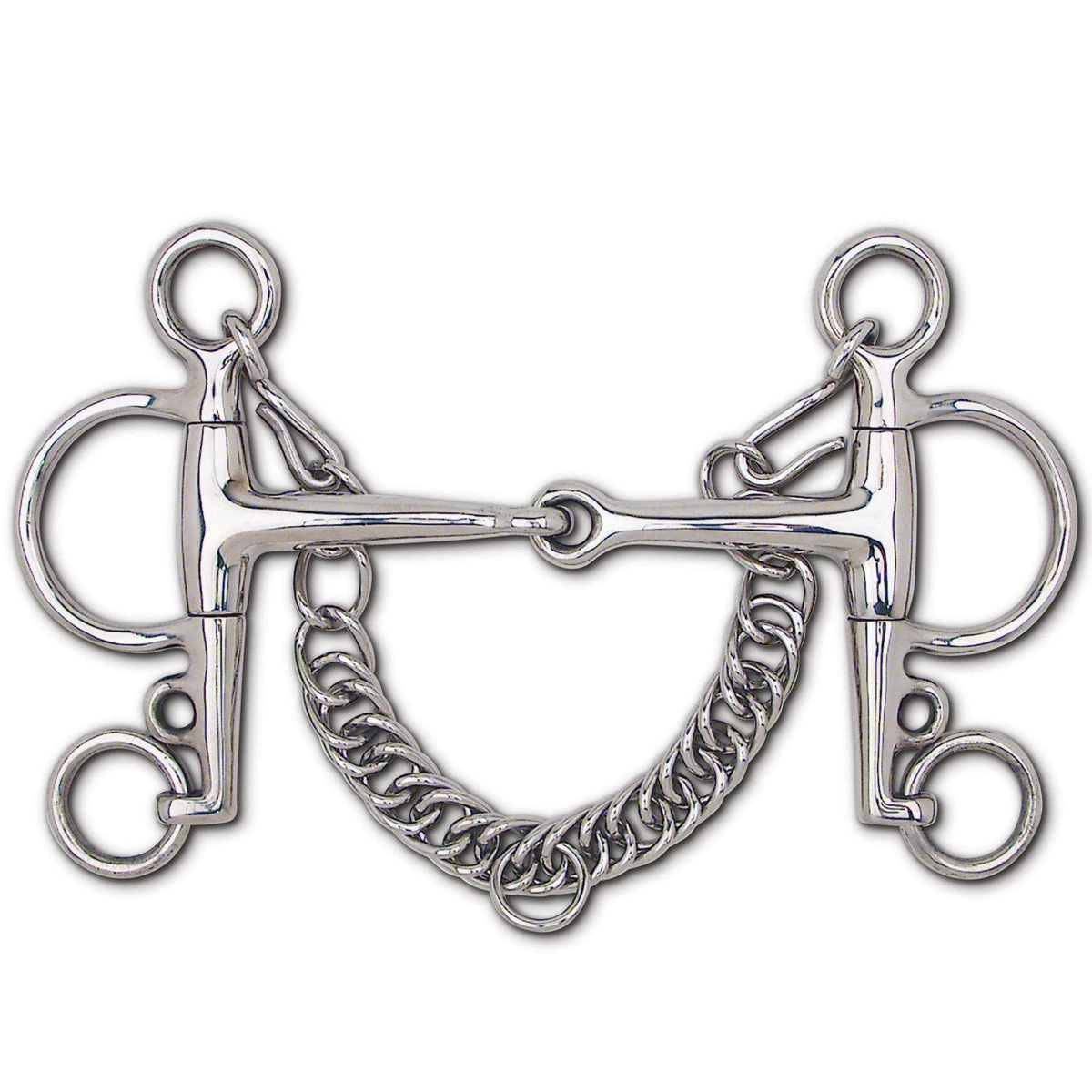 Toklat Stainless Steel Snaffle Eggbutt Pelham - 4 3/4" Cheek 1 Toklat Stainless Steel Snaffle Eggbutt Pelham - 4 3/4" Cheek