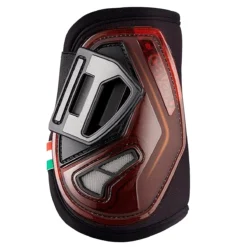 Acavallo Opera Hind Boot - Gel Lined With Elasticated Stud Fastening -Weatherbeeta Store brown front 93827.1587735365.1280.1280