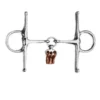 Weatherbeeta Korsteel Stainless Steel Copper Keys Full Cheek Training Snaffle Bit