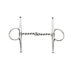 Weatherbeeta Korsteel Stainless Steel Twisted Wire Full Cheek Snaffle Bit