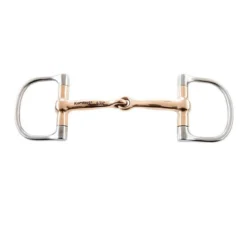 Weatherbeeta Korsteel Stainless Steel Copper Mouth Dee Ring Snaffle Bit