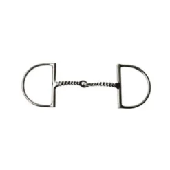 Weatherbeeta Korsteel Stainless Steel Corkscrew Dee Ring Snaffle Bit