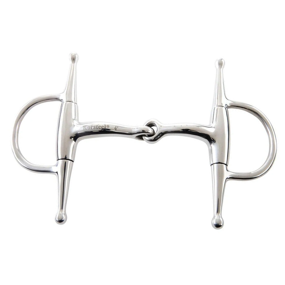 Weatherbeeta JP Korsteel Jointed Full Cheek Eggbutt Snaffle Bit 1 Weatherbeeta JP Korsteel Jointed Full Cheek Eggbutt Snaffle Bit