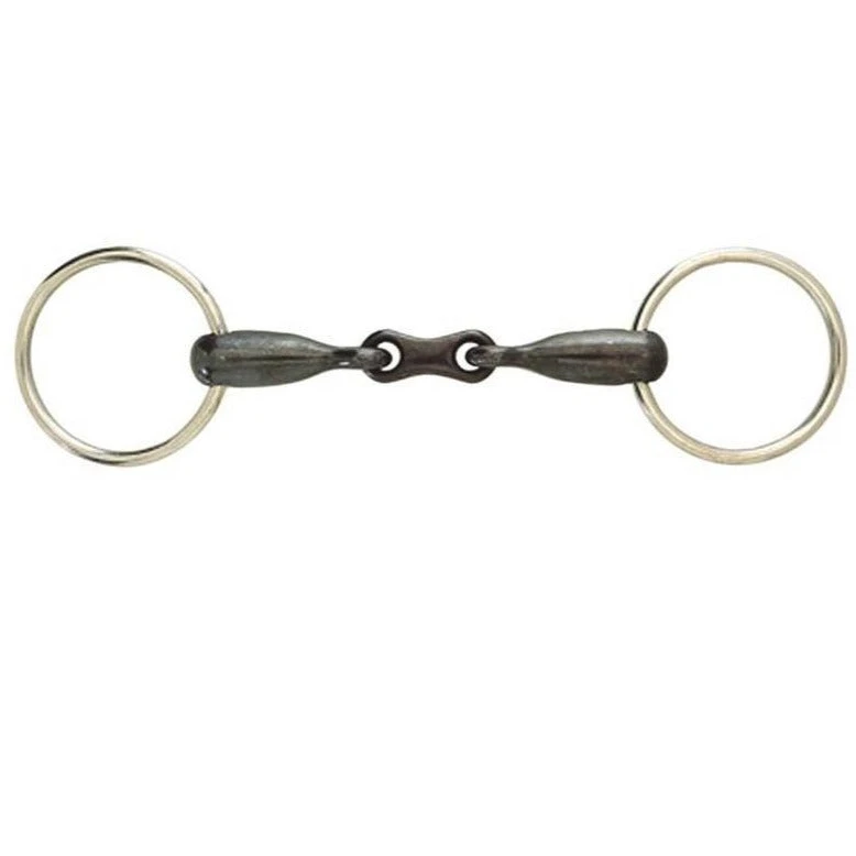 Weatherbeeta Korsteel Sweet Iron French Link Loose Ring Snaffle Bit 1 Weatherbeeta Korsteel Sweet Iron French Link Loose Ring Snaffle Bit