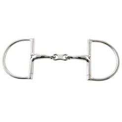 Weatherbeeta JP Korsteel Stainless Steel French Link Hunter Dee Ring Snaffle Bit