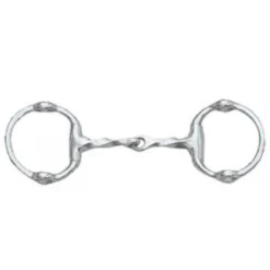 Centaur Stainless Steel Cheltenham Twisted Mouth Eggbutt Gag Bit