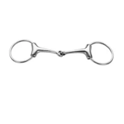 Weatherbeeta Korsteel Stainless Steel Jointed Loose Ring Eggbutt Snaffle Bit