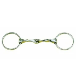 Centaur Stainless Steel Slow Twist Loose Ring 65mm Snaffle Bit